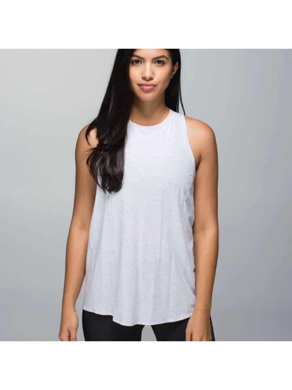 Lululemon All Tied Up Tank Heathered Cool Breeze